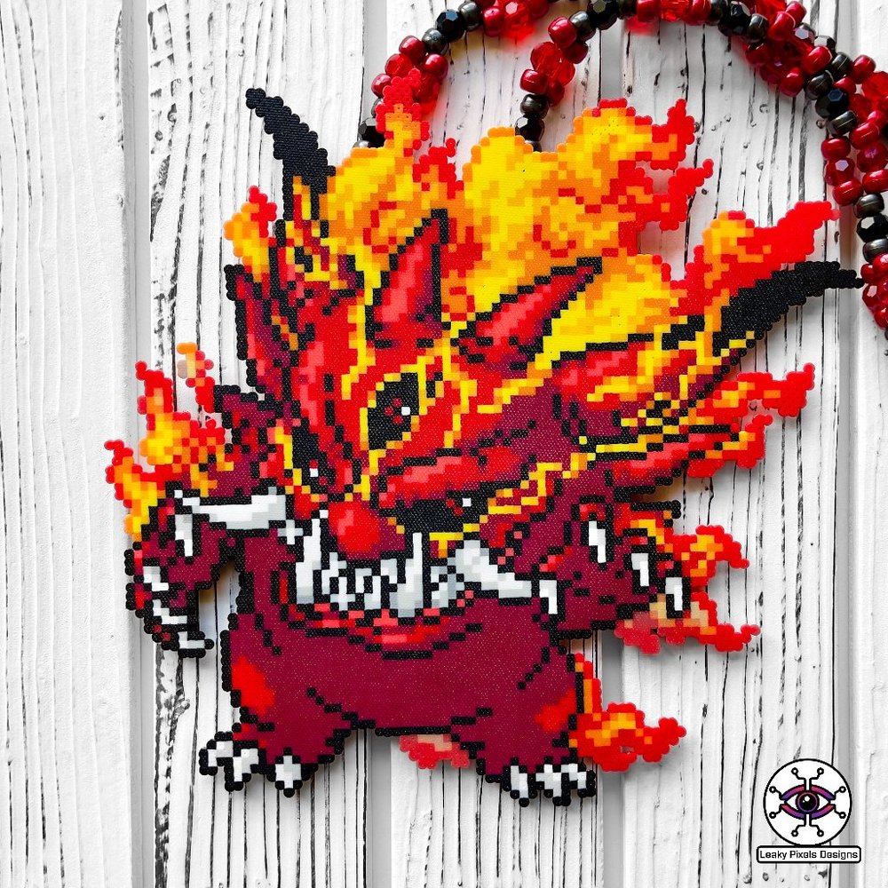 Gengar Demon Perler Necklace
